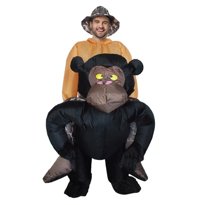 Trajes infláveis ​​engraçados de King Kong Animal Dress Blow