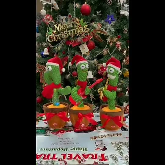 Tik Tok Popular Cantando Dança Cactus para Crianças Brinquedo de Educação Infantil Presente de Aniversário Infantil Presente de Natal