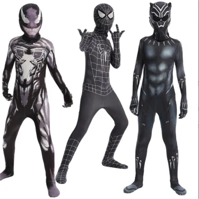 Crianças Homem Aranha Cosplay Roupas Fantasia de Halloween